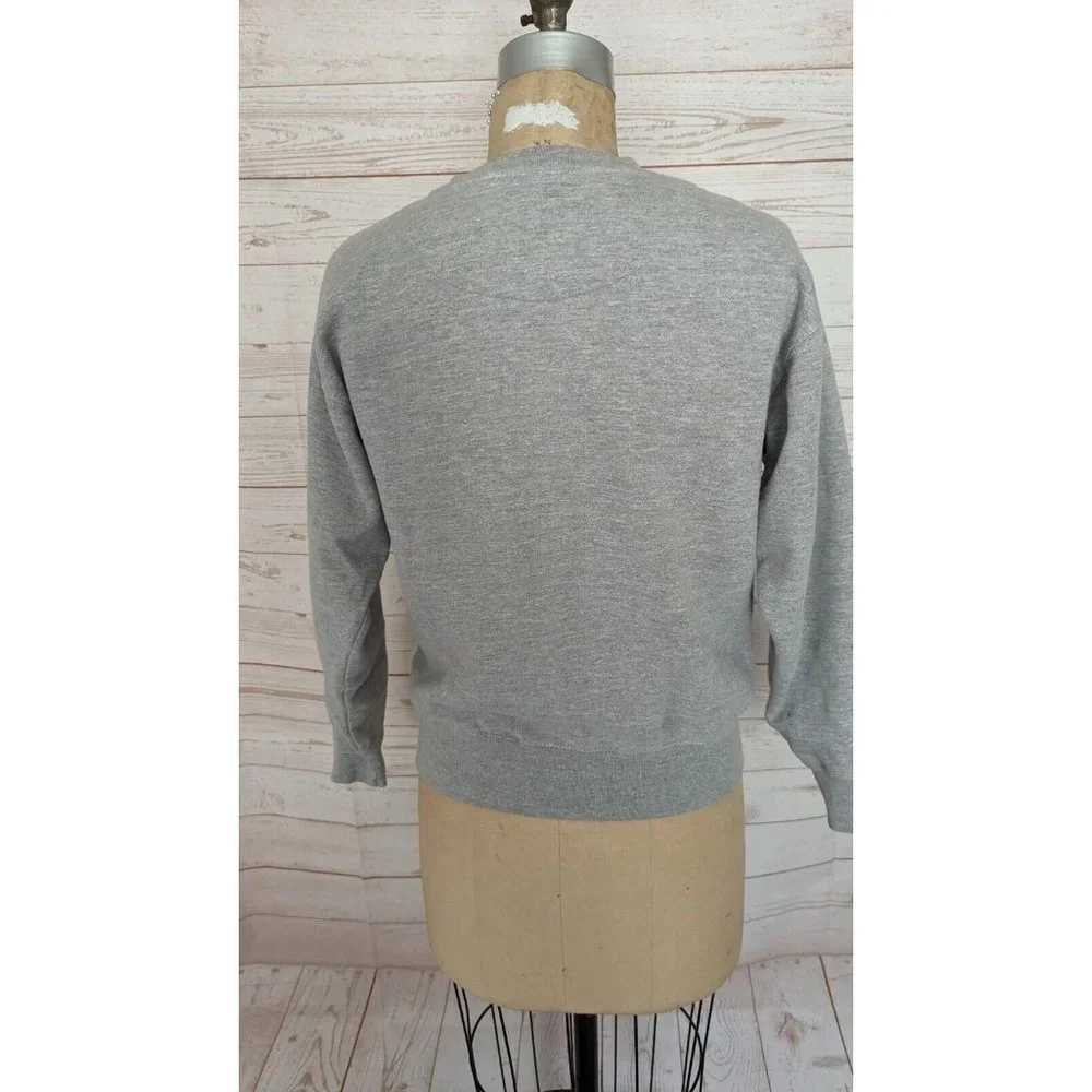 SOLD Defend Paris Unisex Sweatshirt Size Small S AK-47 Pullover Gray Grey - Picture 6 of 8